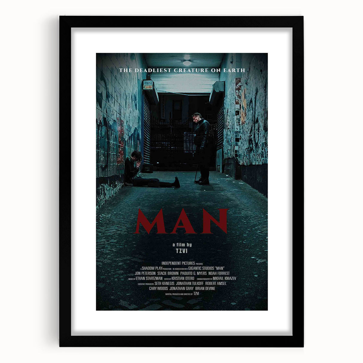 2020s Vintage Movie Poster – MAN Retro Film Art Collectible Print