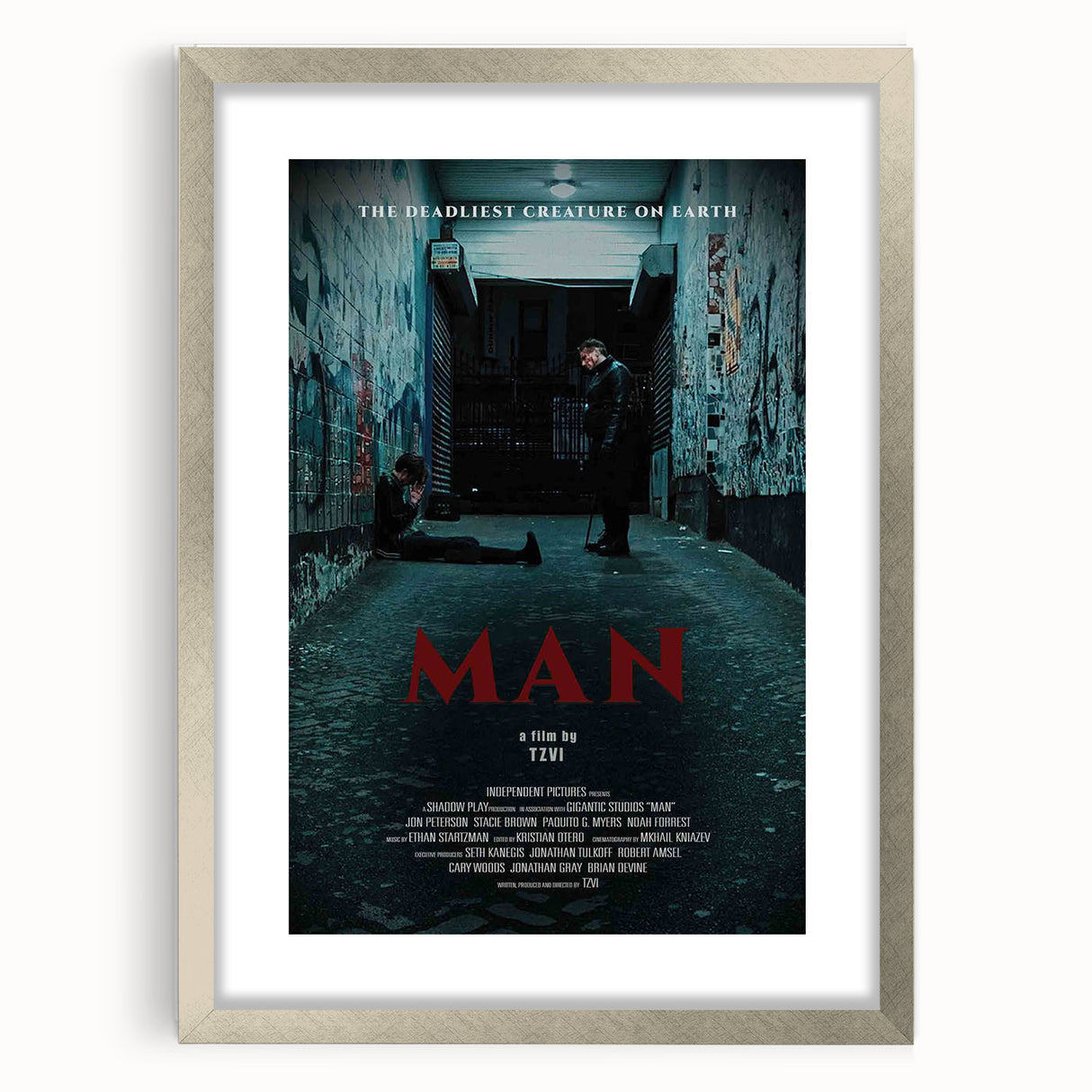 2020s Vintage Movie Poster – MAN Retro Film Art Collectible Print