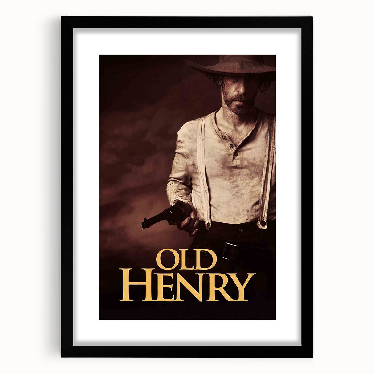 Old Henry 2020s Vintage Movie Poster – Retro Film Art Print
