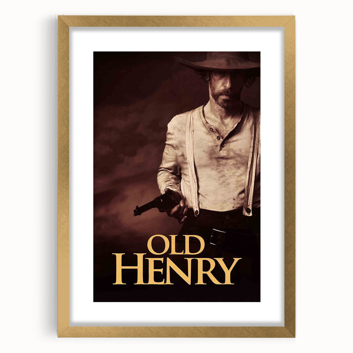 Old Henry 2020s Vintage Movie Poster – Retro Film Art Print