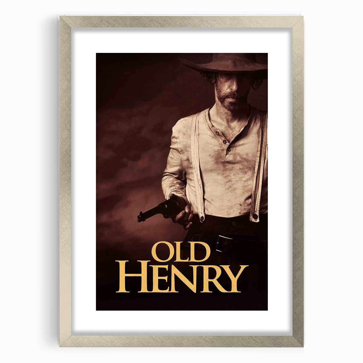 Old Henry 2020s Vintage Movie Poster – Retro Film Art Print