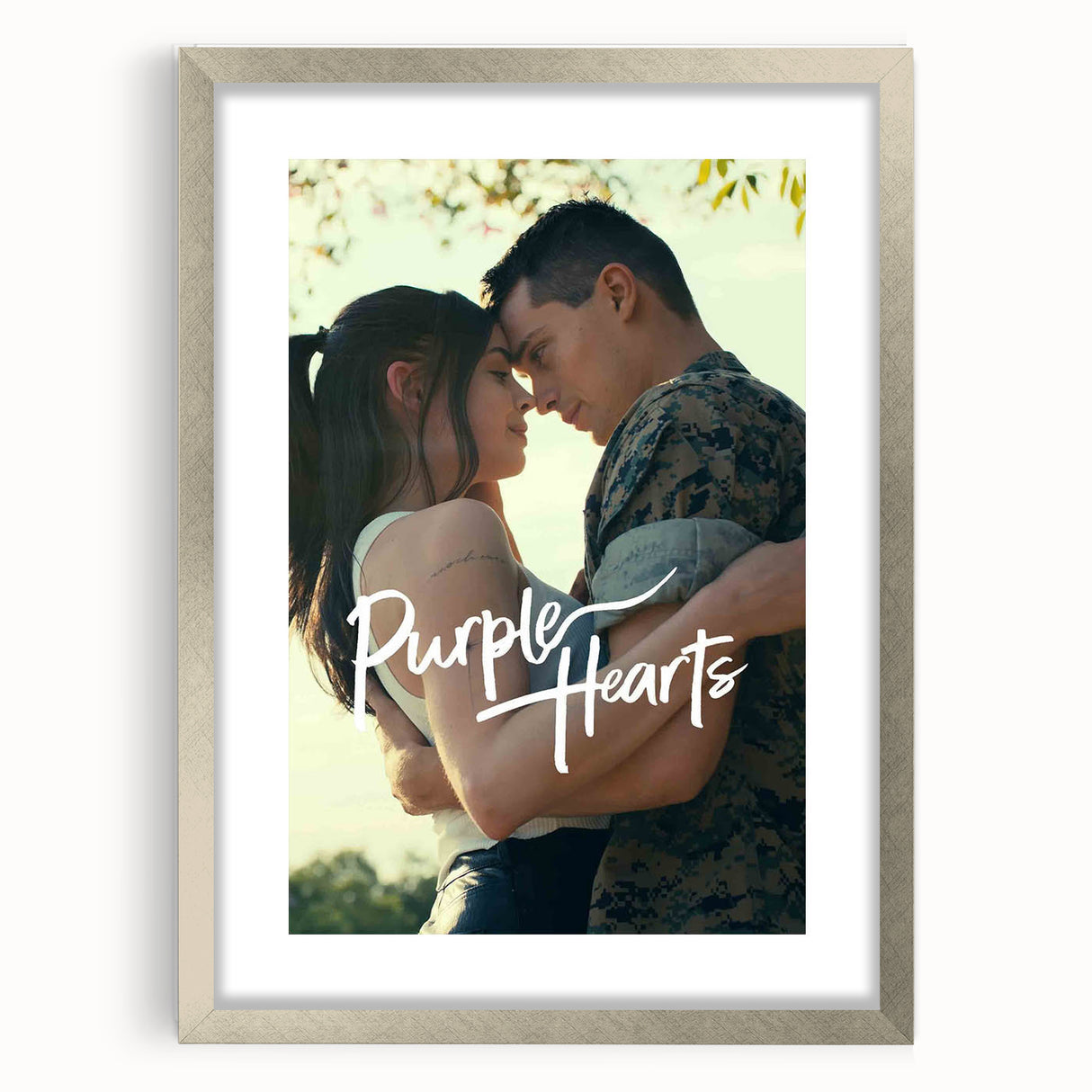 Purple Hearts 2020s Vintage Movie Poster – Romantic Wall Art Print