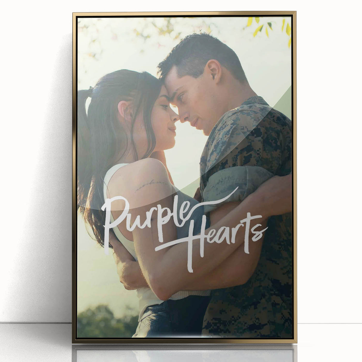Purple Hearts 2020s Vintage Movie Poster – Romantic Wall Art Print