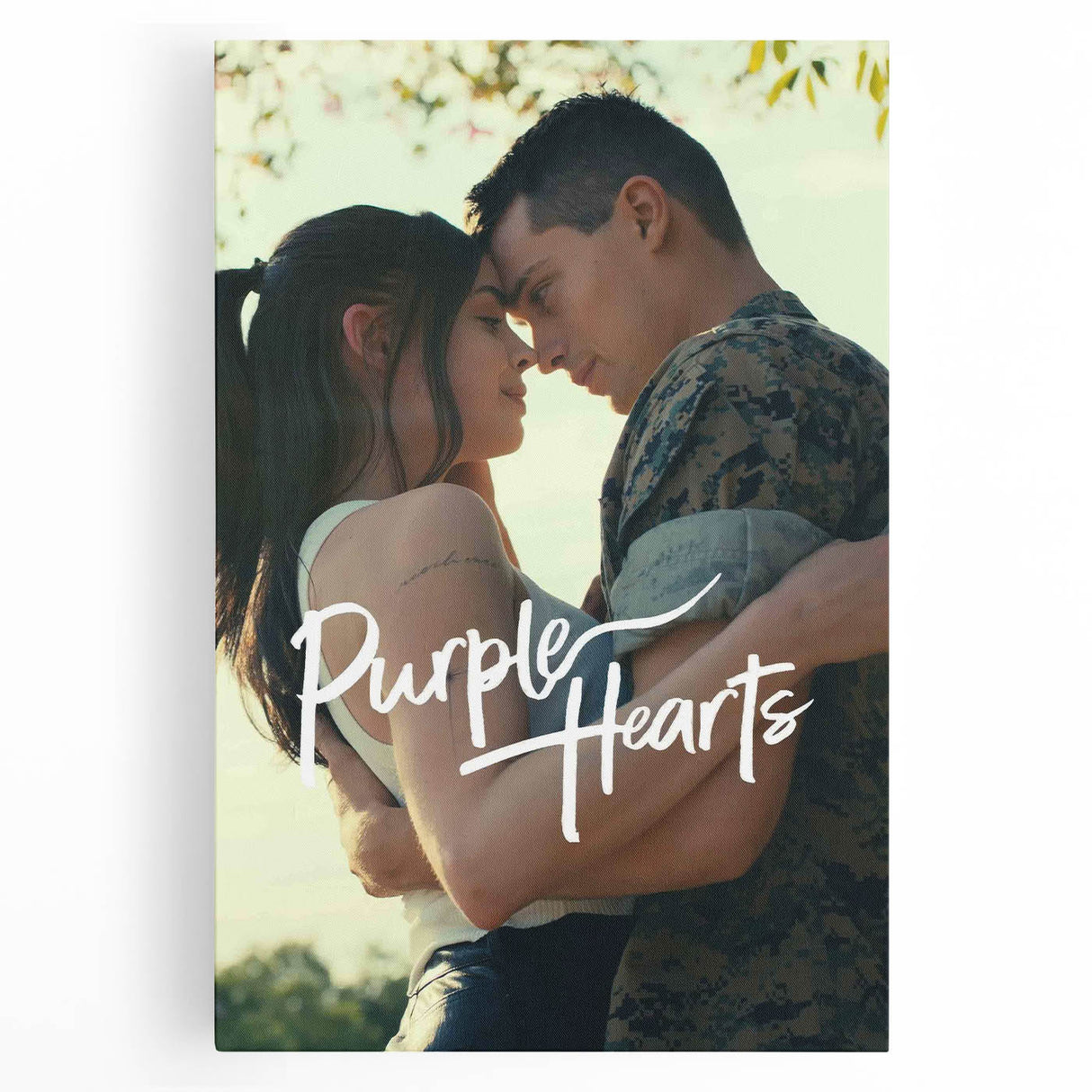 Purple Hearts 2020s Vintage Movie Poster – Romantic Wall Art Print