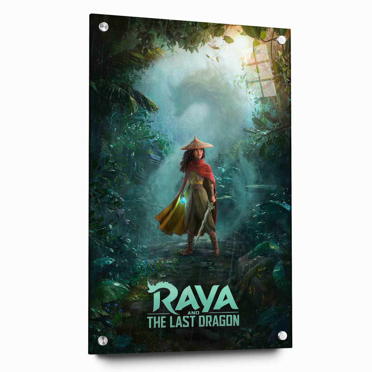 Raya and the Last Dragon Poster – 2020s Vintage Fantasy Wall Art