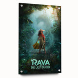 Raya and the Last Dragon Poster – 2020s Vintage Fantasy Wall Art
