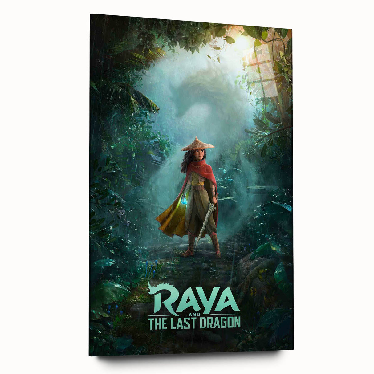 Raya and the Last Dragon Poster – 2020s Vintage Fantasy Wall Art