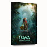 Raya and the Last Dragon Poster – 2020s Vintage Fantasy Wall Art
