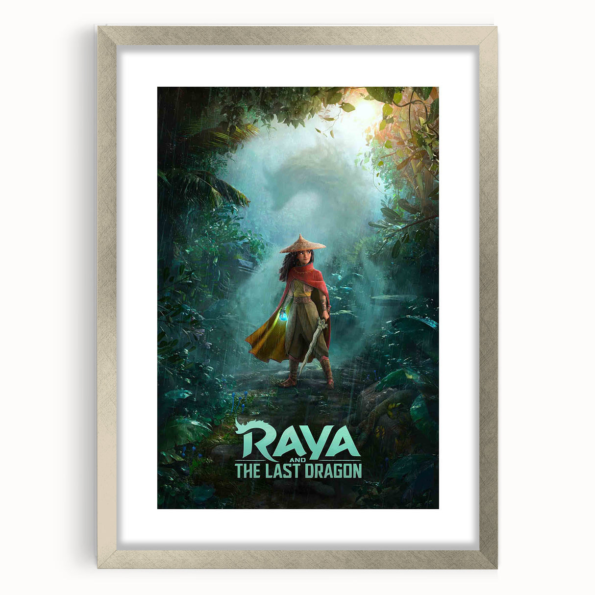Raya and the Last Dragon Poster – 2020s Vintage Fantasy Wall Art