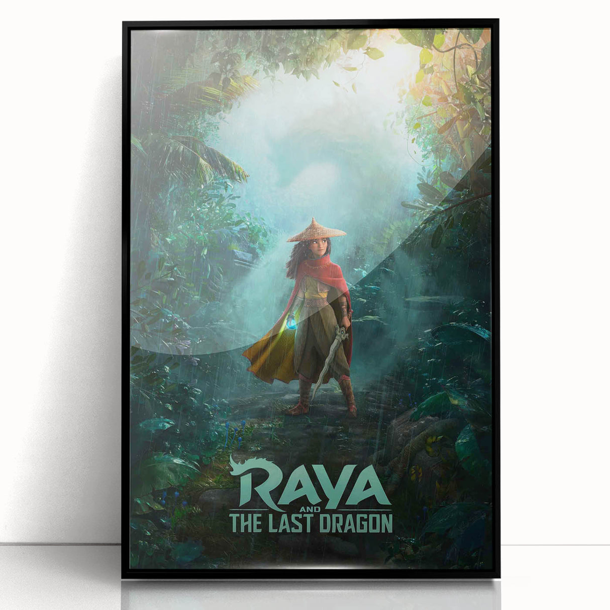 Raya and the Last Dragon Poster – 2020s Vintage Fantasy Wall Art
