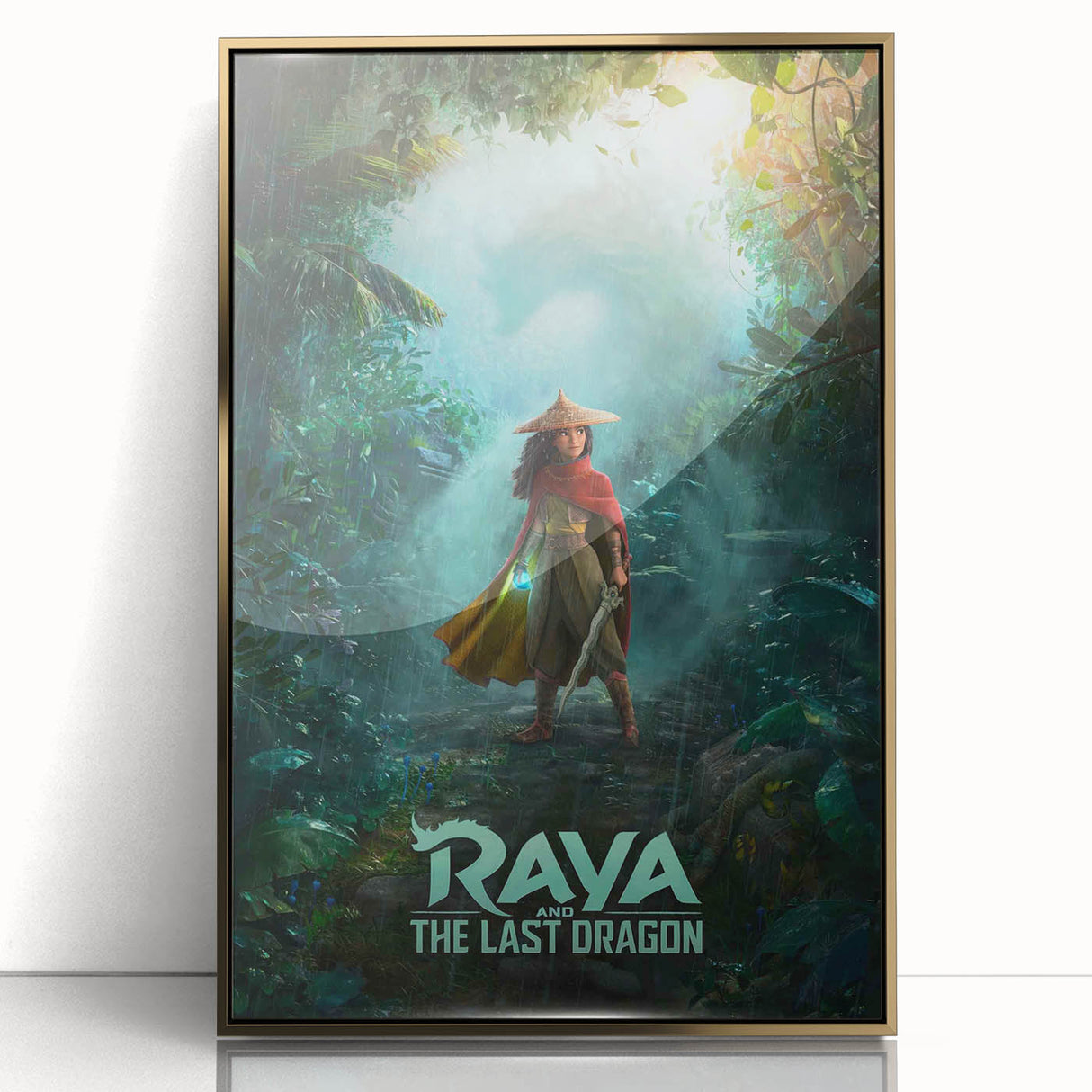 Raya and the Last Dragon Poster – 2020s Vintage Fantasy Wall Art