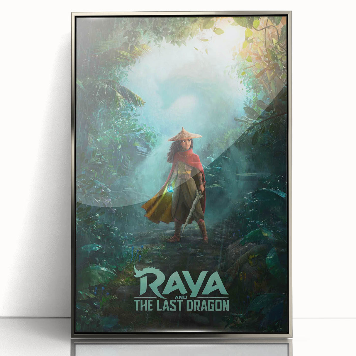 Raya and the Last Dragon Poster – 2020s Vintage Fantasy Wall Art