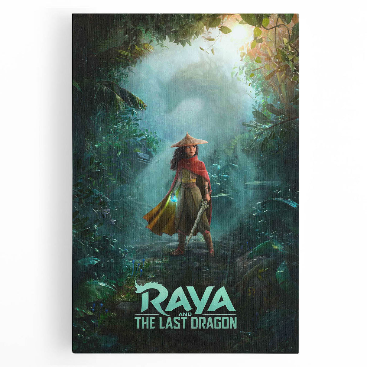 Raya and the Last Dragon Poster – 2020s Vintage Fantasy Wall Art