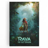Raya and the Last Dragon Poster – 2020s Vintage Fantasy Wall Art