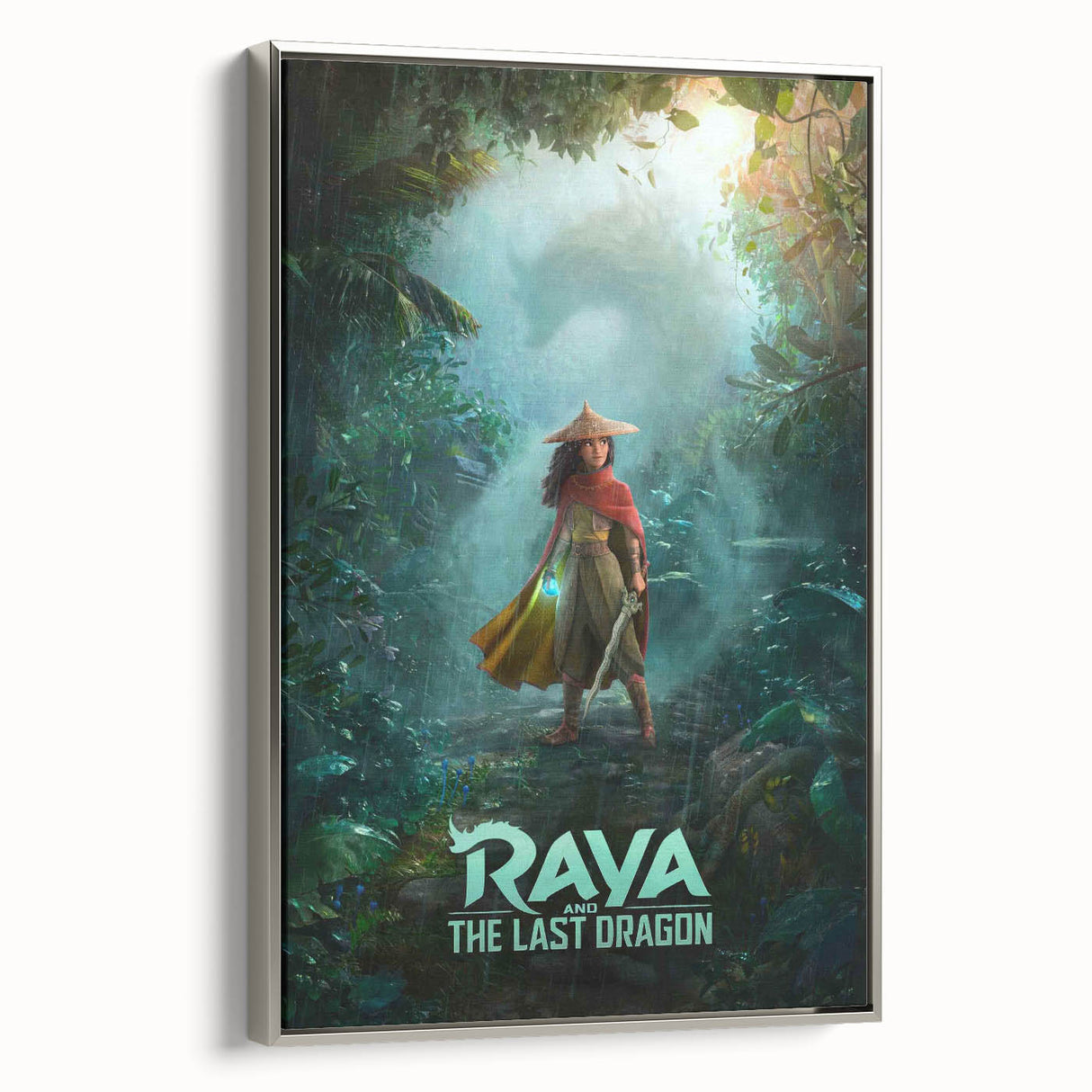 Raya and the Last Dragon Poster – 2020s Vintage Fantasy Wall Art
