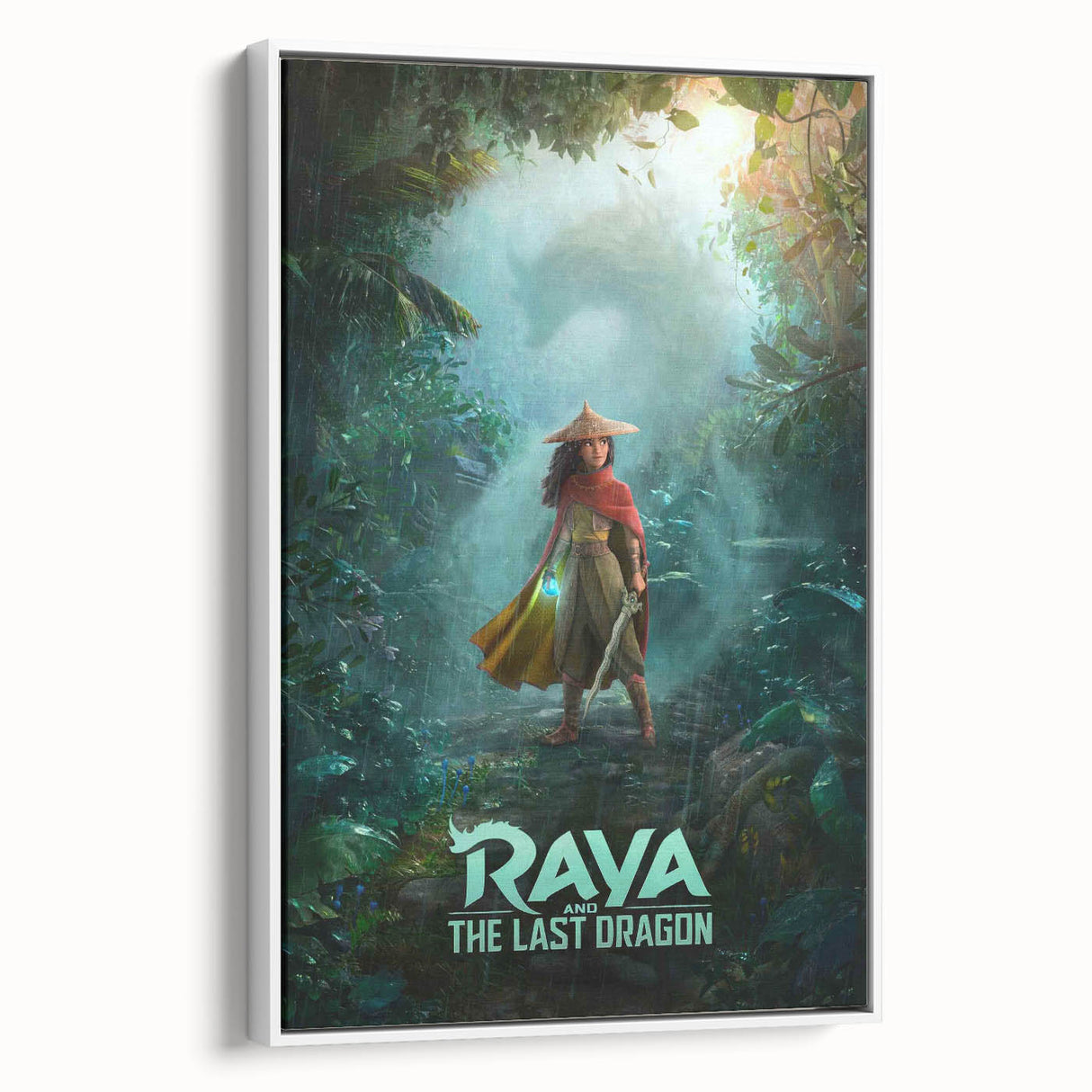 Raya and the Last Dragon Poster – 2020s Vintage Fantasy Wall Art