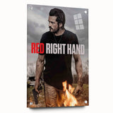 Red Right Hand 2020s Vintage Movie Poster – Retro Action Wall Art