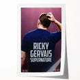 Ricky Gervais SuperNature Poster - 2020s Vintage Comedy Wall Art