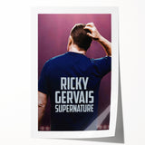 Ricky Gervais SuperNature Poster - 2020s Vintage Comedy Wall Art