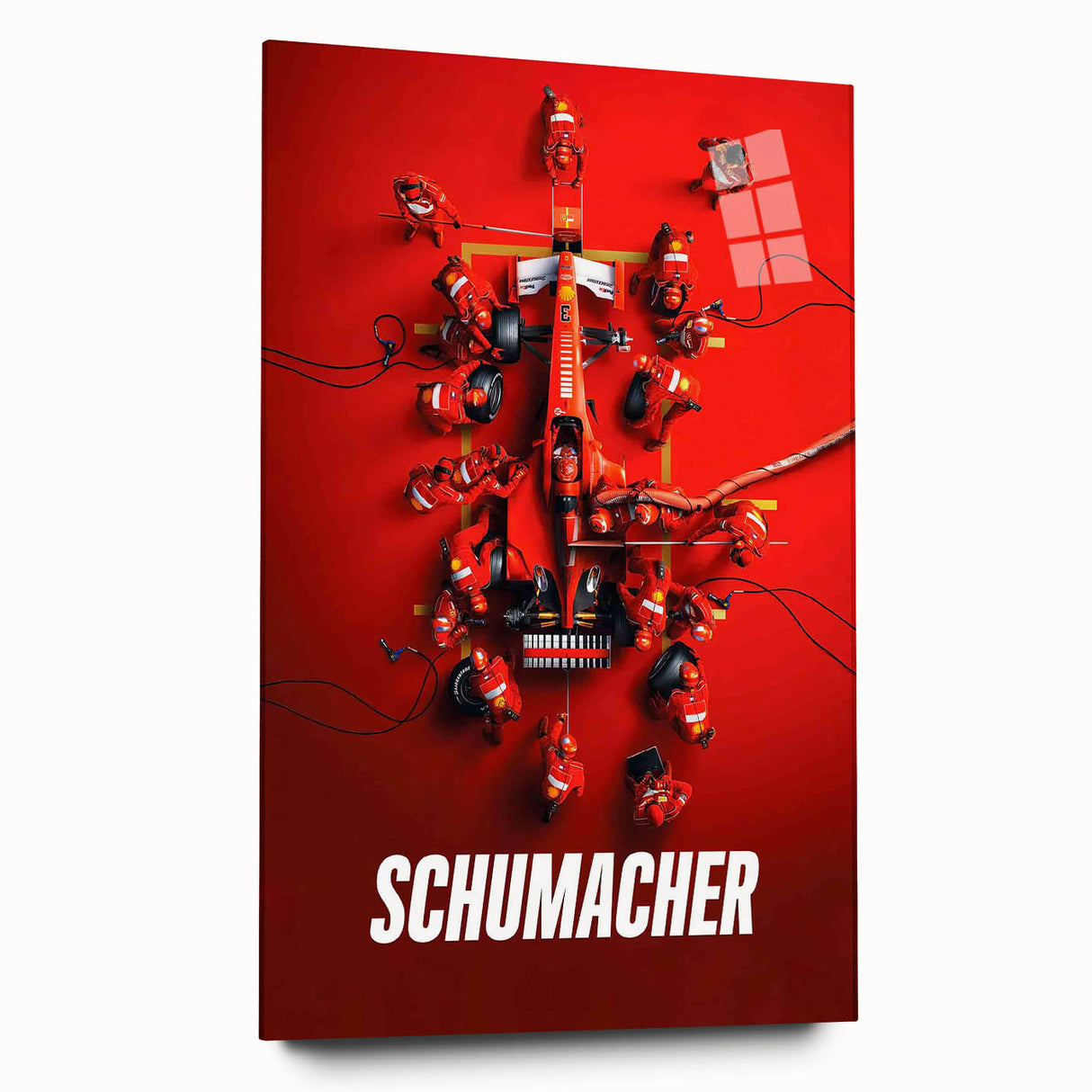 2020s Vintage Movie Poster - Schumacher Formula 1 Retro Film Art