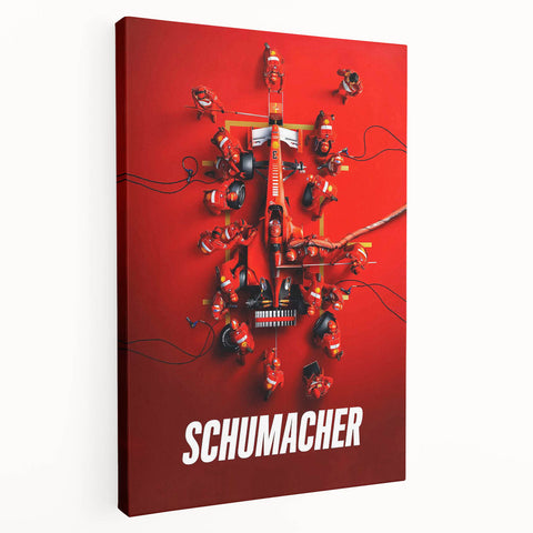 2020s Vintage Movie Poster - Schumacher Formula 1 Retro Film Art
