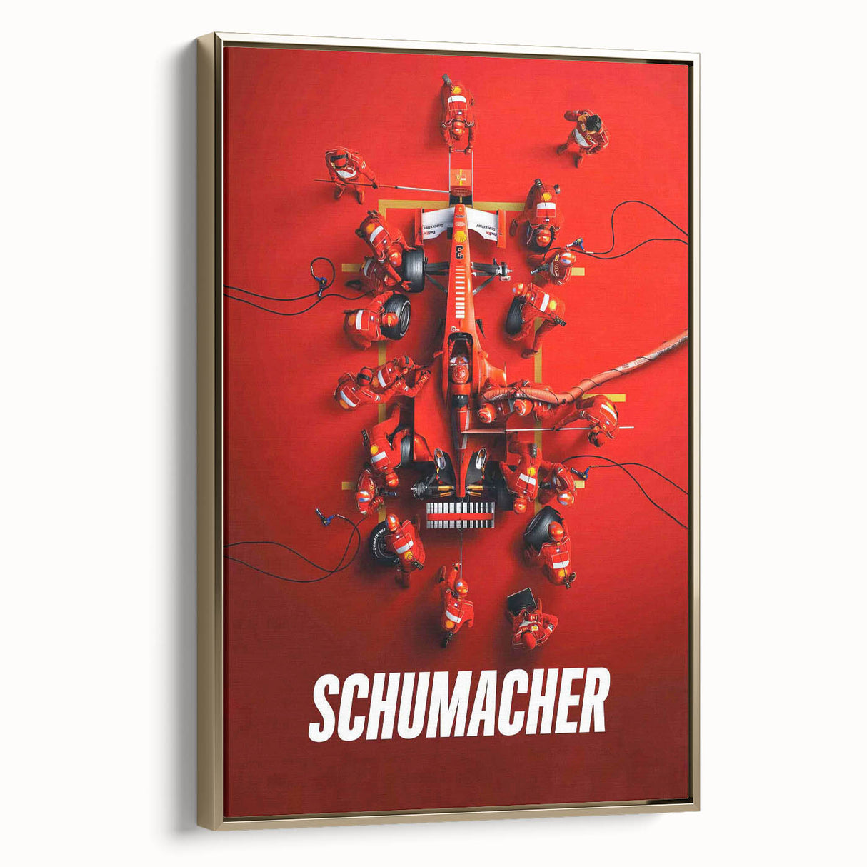 2020s Vintage Movie Poster - Schumacher Formula 1 Retro Film Art
