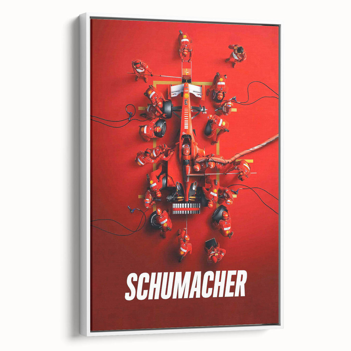 2020s Vintage Movie Poster - Schumacher Formula 1 Retro Film Art