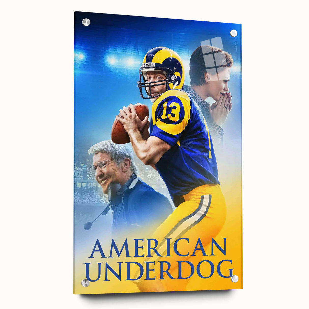 2020s Vintage Movie Poster - American Underdog Retro Film Art