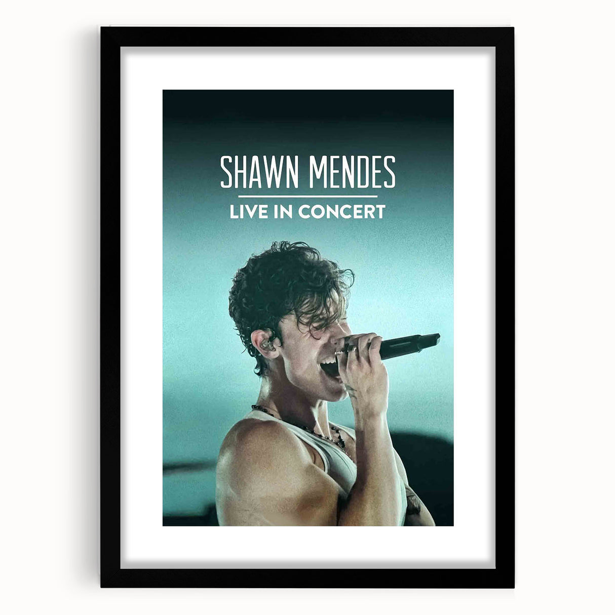 2020s Vintage Movie Poster - Shawn Mendes Live in Concert Music Art