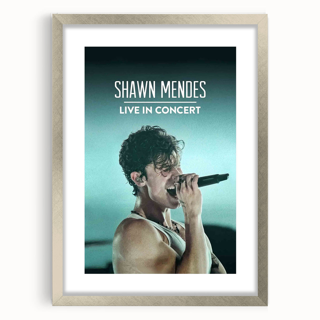 2020s Vintage Movie Poster - Shawn Mendes Live in Concert Music Art