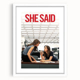 2020s Vintage Movie Poster - She Said Investigative Film Art