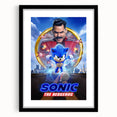 2020s Vintage Movie Poster - Sonic the Hedgehog Action Film Art
