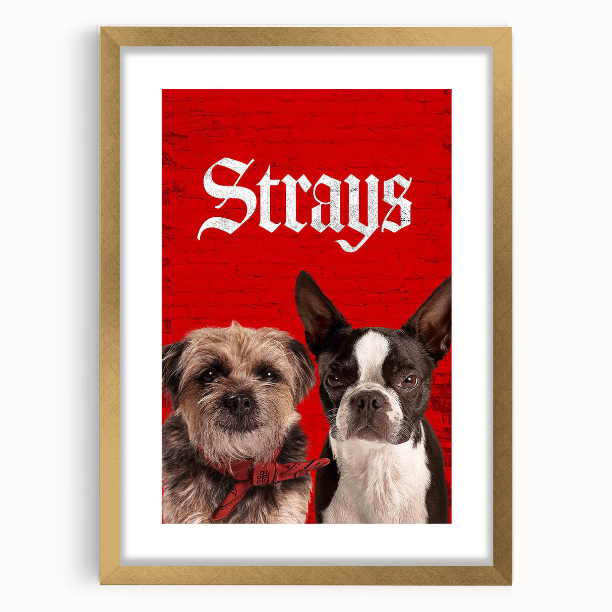 Strays 2020s Vintage Movie Poster – Retro Comedy Film Art Print