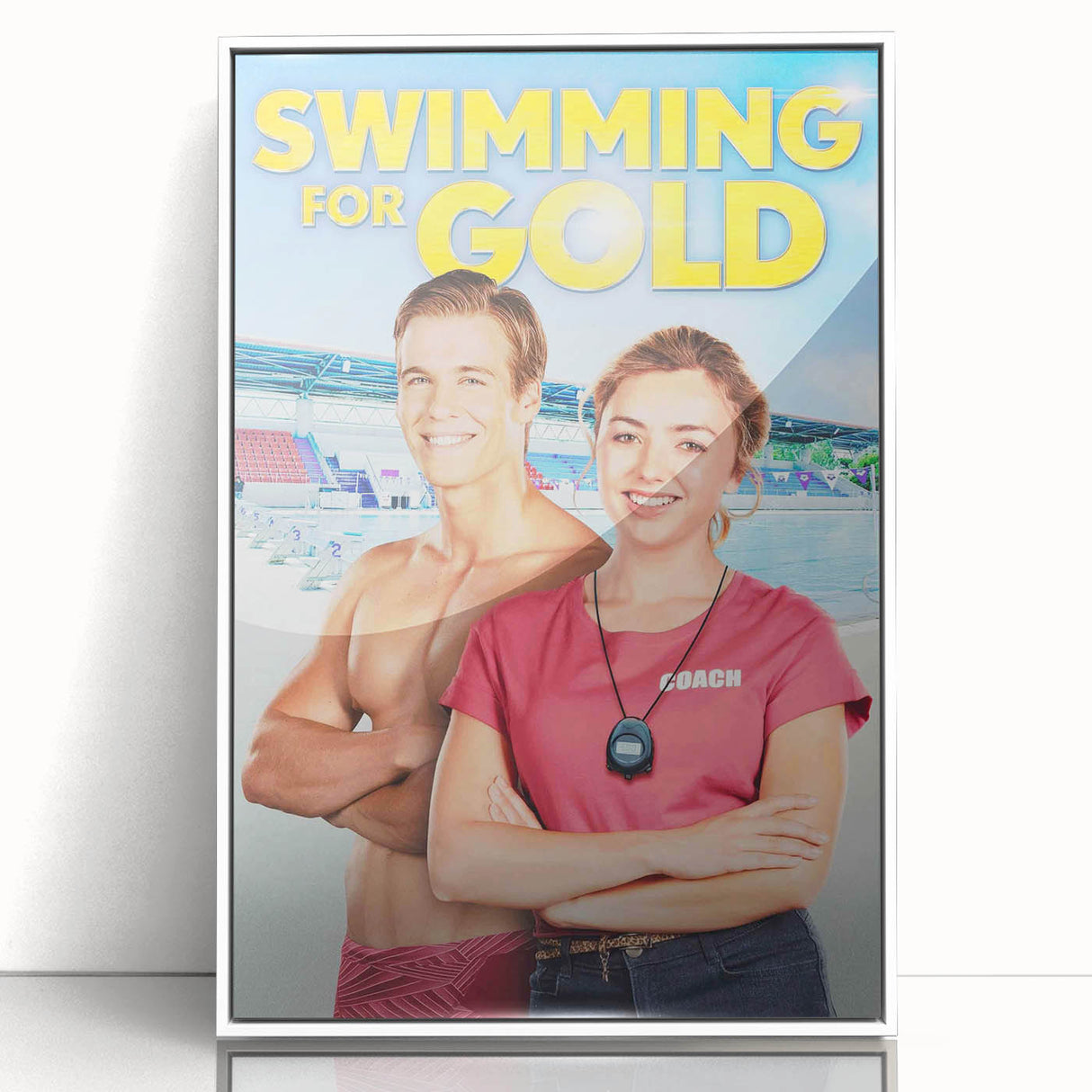 Swimming for Gold Poster – 2020s Vintage Movie Wall Art Print