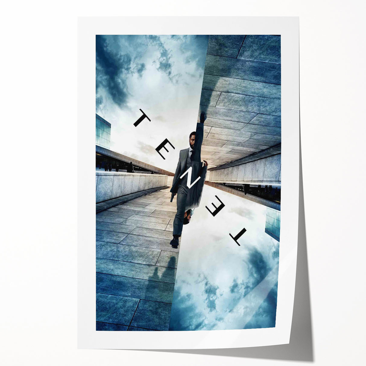 TENET 2020s Vintage Movie Poster – Retro Sci-Fi Thriller Wall Art