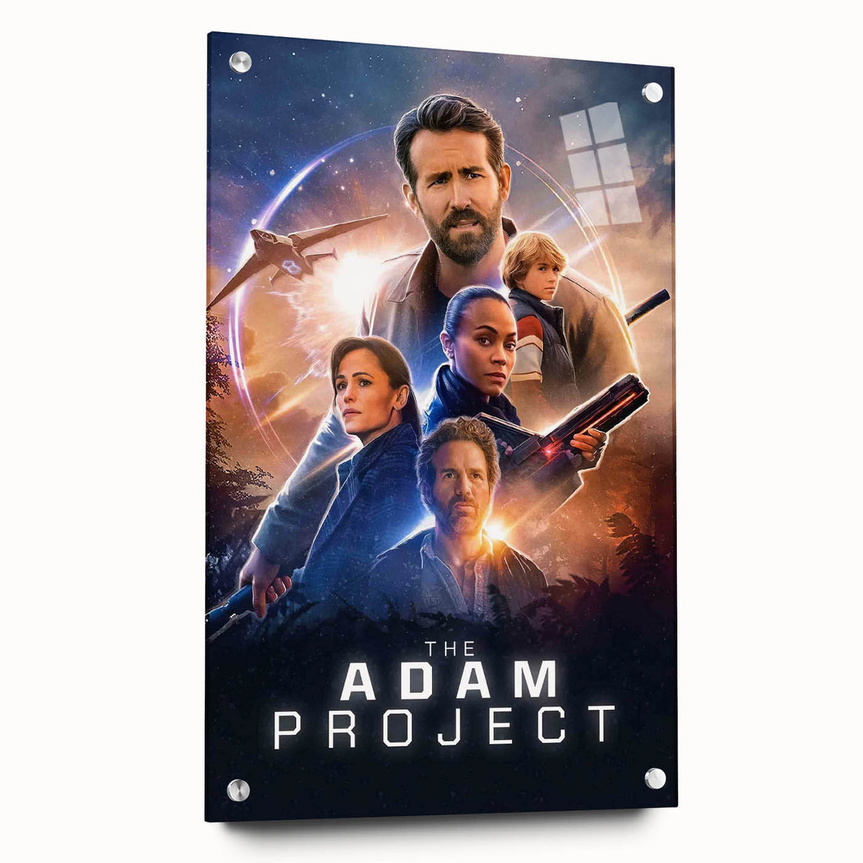 The Adam Project Poster – 2020s Vintage Sci-Fi Movie Wall Art