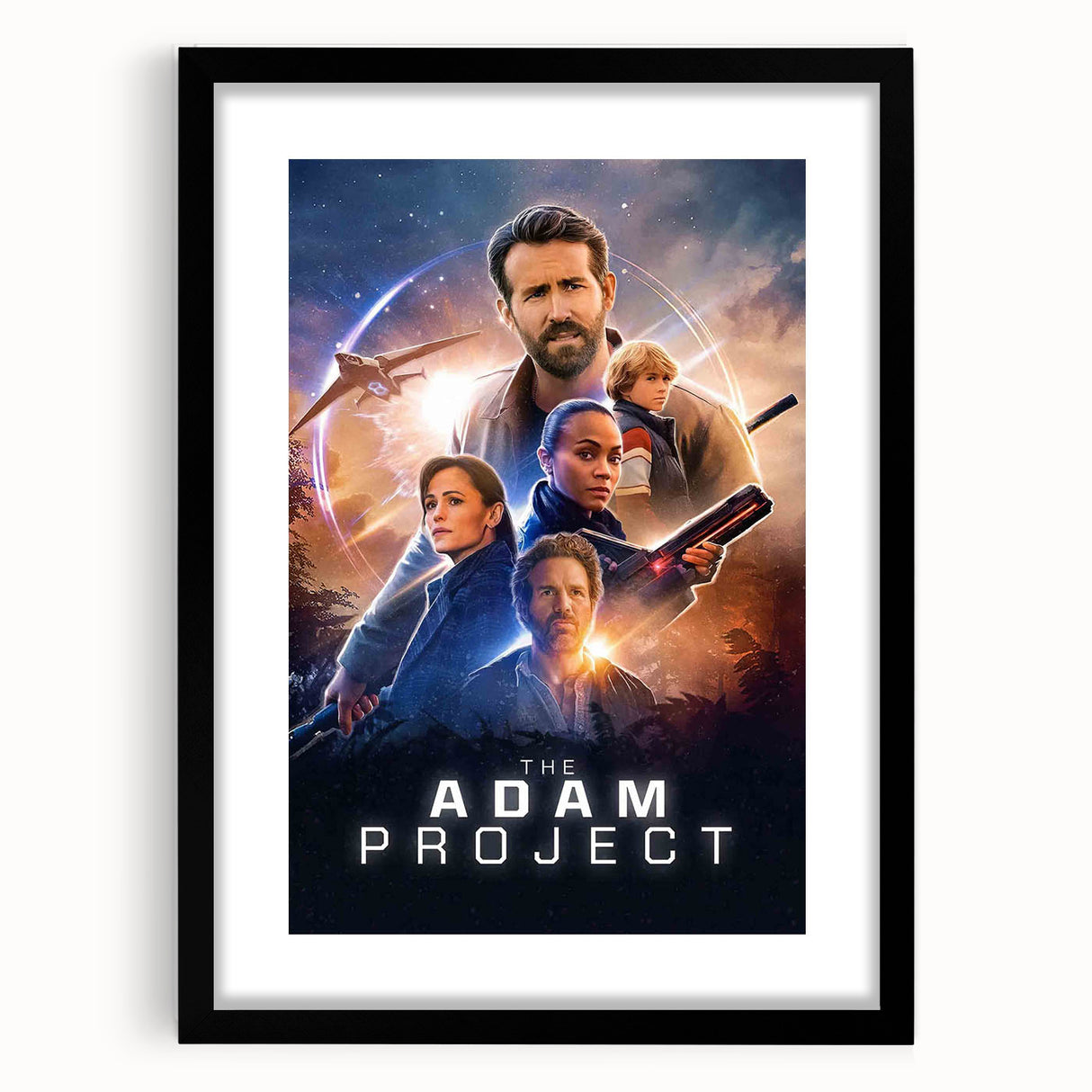 The Adam Project Poster – 2020s Vintage Sci-Fi Movie Wall Art
