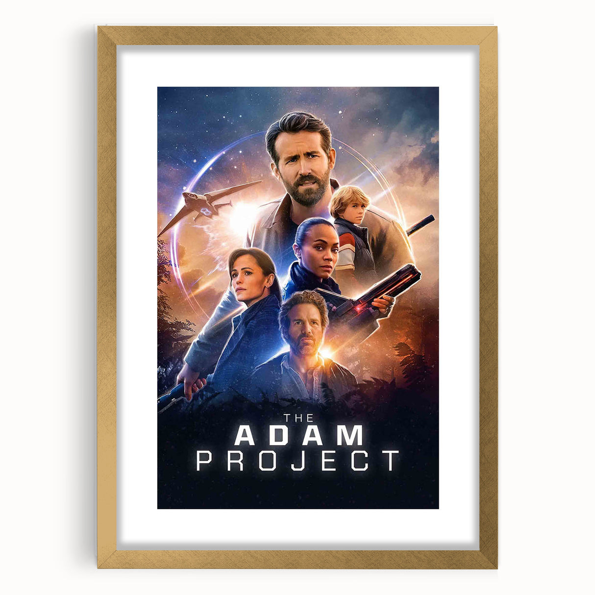 The Adam Project Poster – 2020s Vintage Sci-Fi Movie Wall Art
