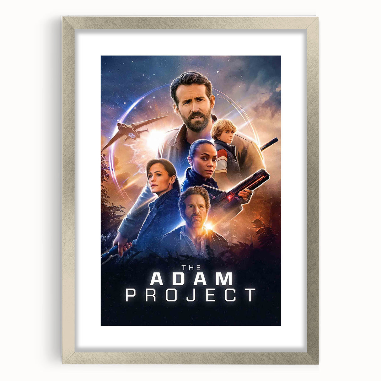 The Adam Project Poster – 2020s Vintage Sci-Fi Movie Wall Art