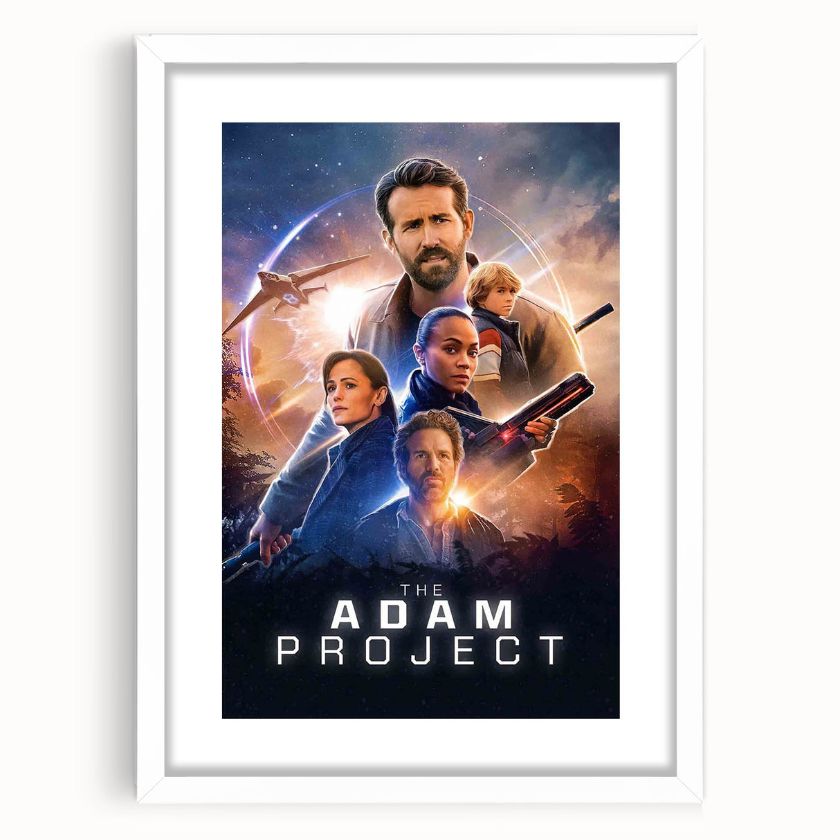 The Adam Project Poster – 2020s Vintage Sci-Fi Movie Wall Art