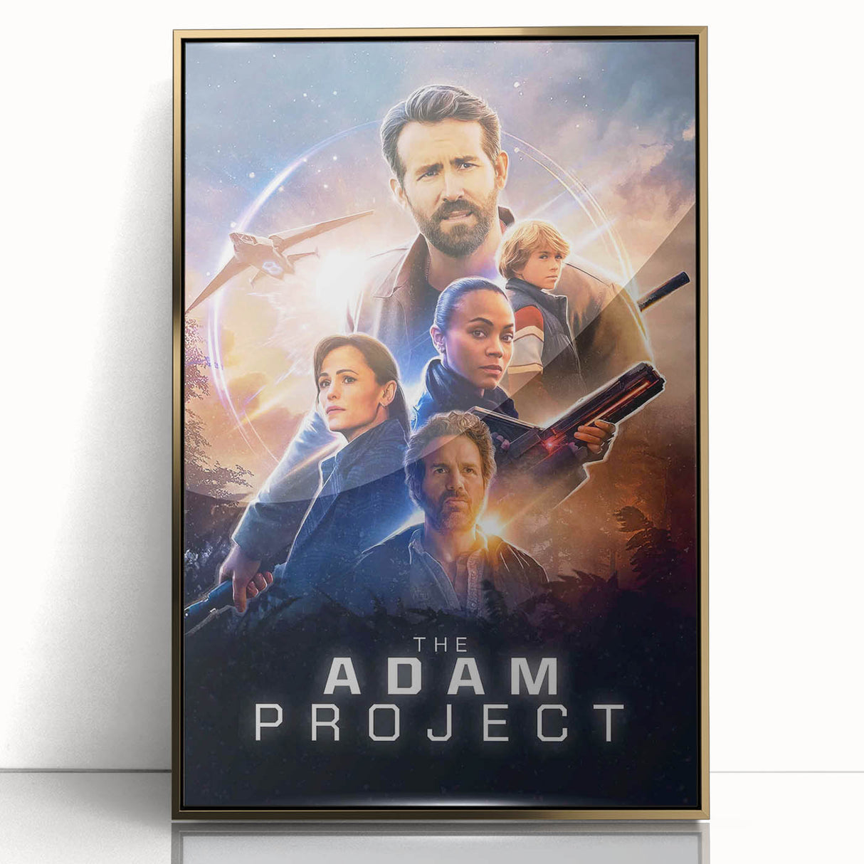 The Adam Project Poster – 2020s Vintage Sci-Fi Movie Wall Art