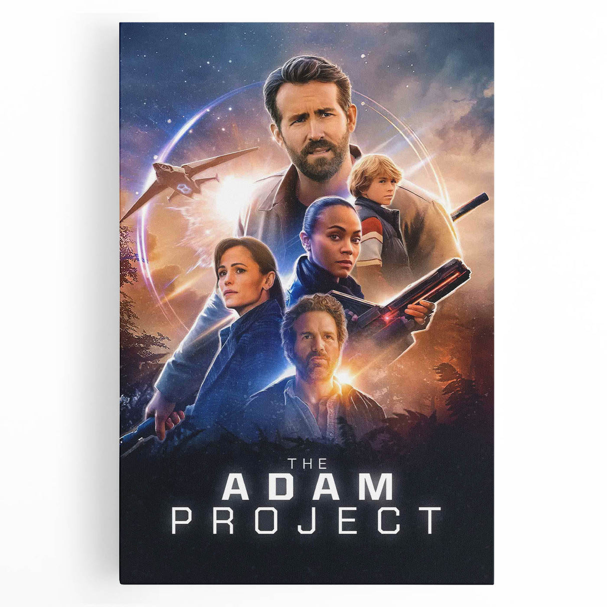 The Adam Project Poster – 2020s Vintage Sci-Fi Movie Wall Art