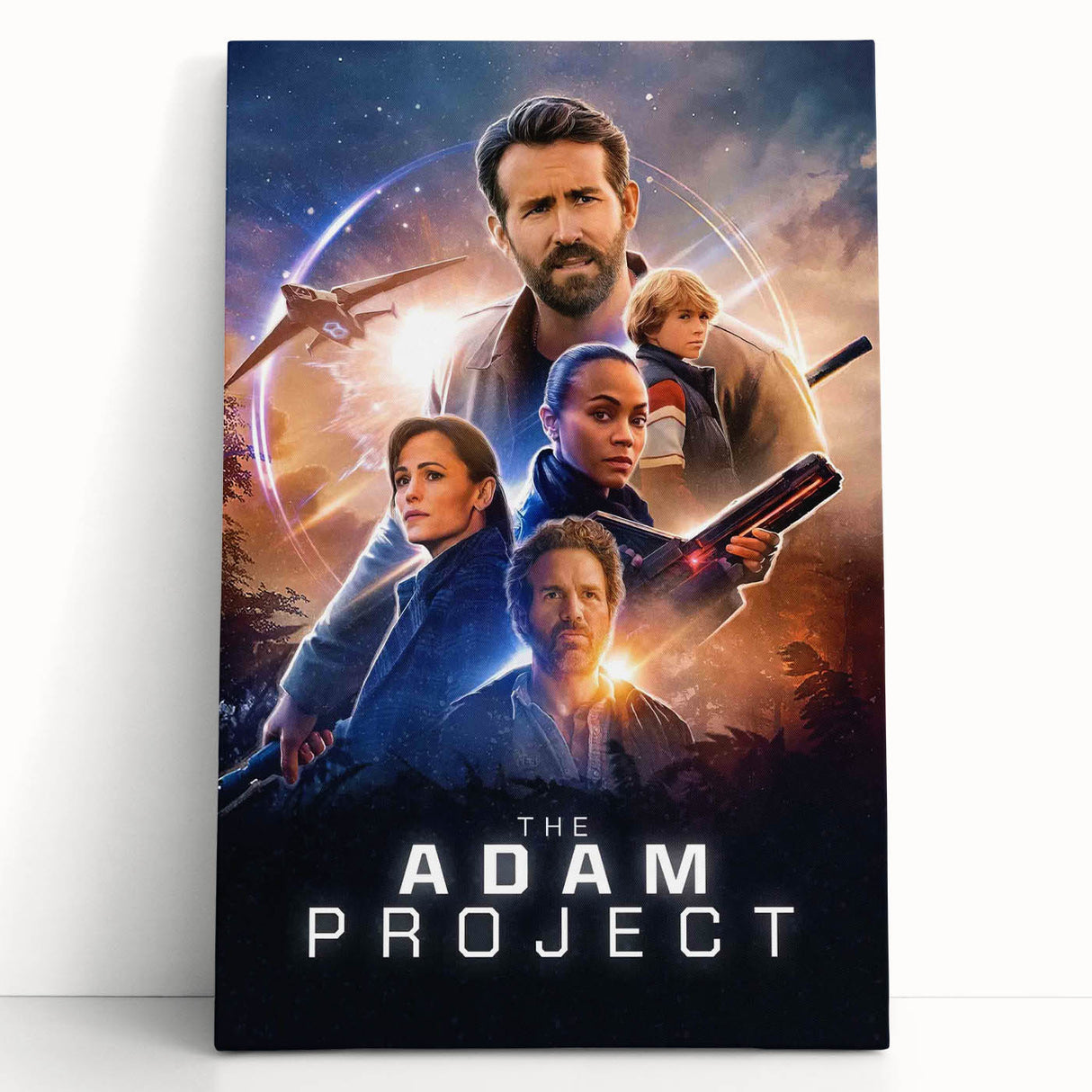 The Adam Project Poster – 2020s Vintage Sci-Fi Movie Wall Art