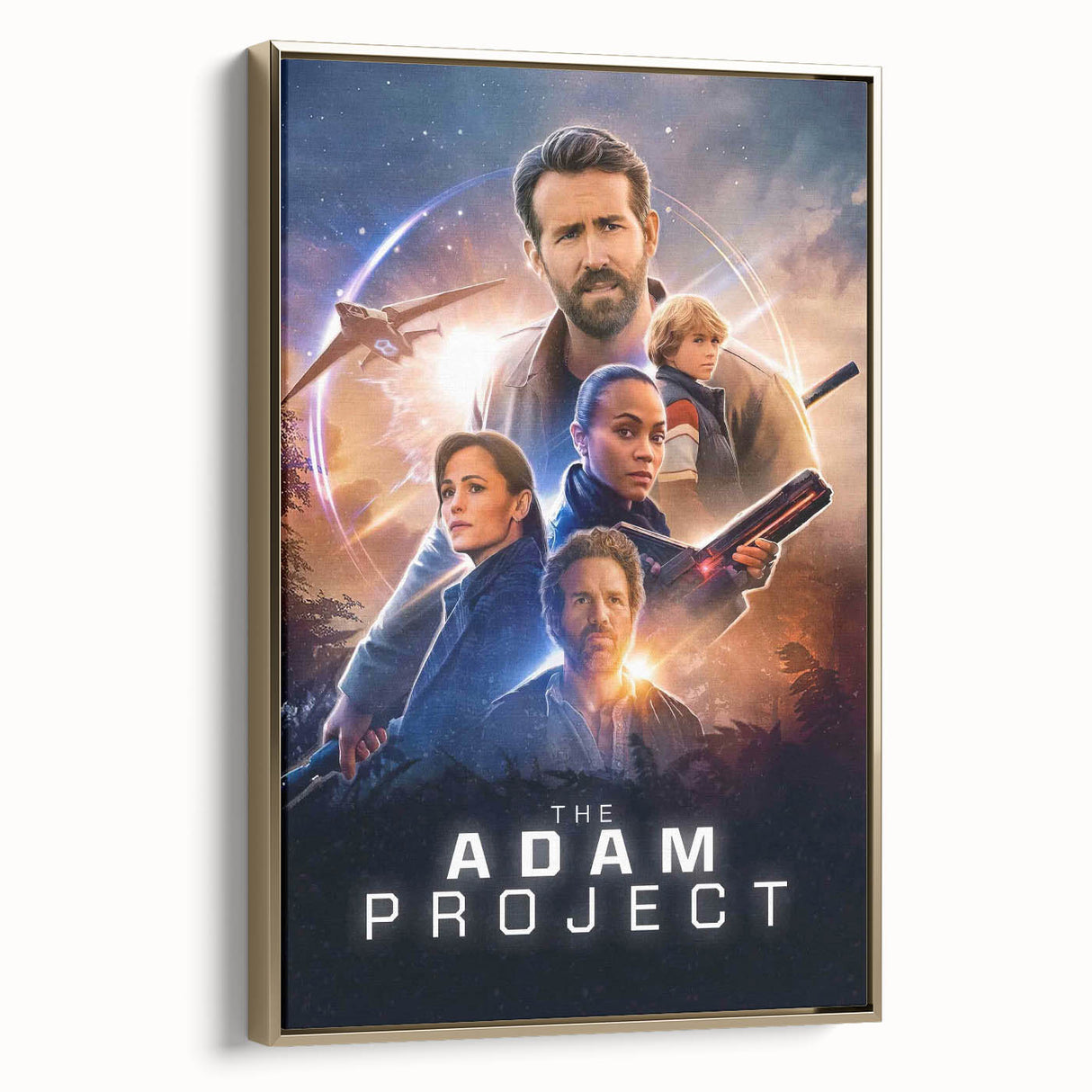 The Adam Project Poster – 2020s Vintage Sci-Fi Movie Wall Art
