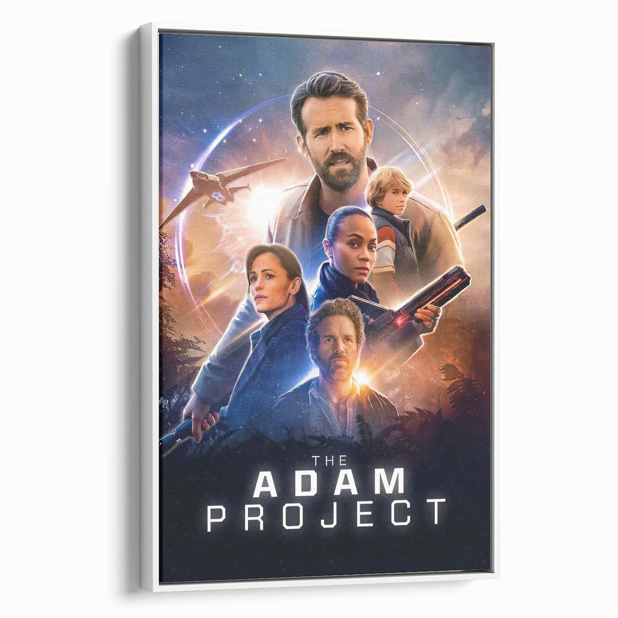 The Adam Project Poster – 2020s Vintage Sci-Fi Movie Wall Art