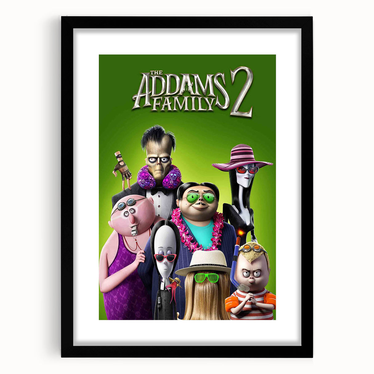 Addams Family 2 Poster – 2020s Vintage Animated Movie Wall Art