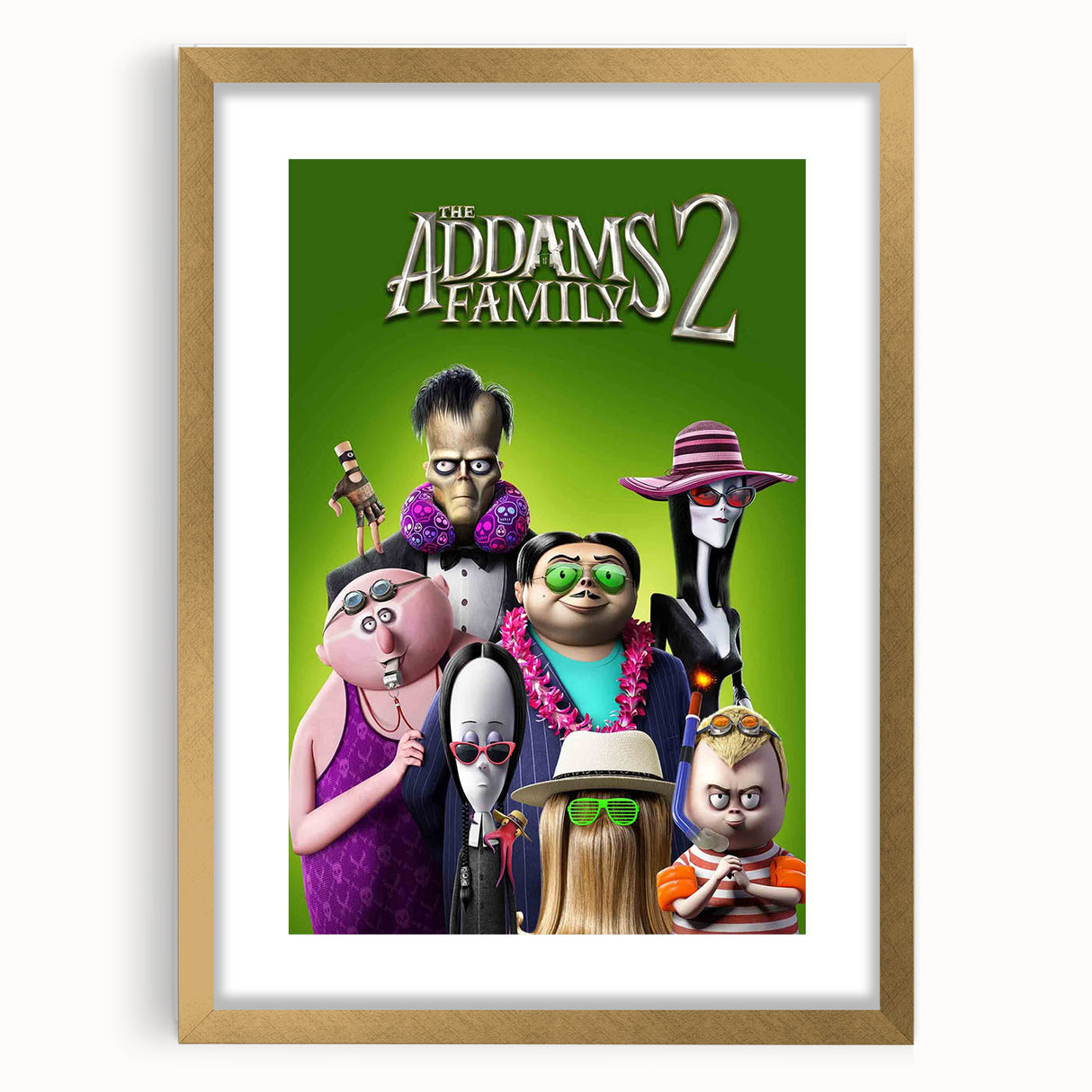 Addams Family 2 Poster – 2020s Vintage Animated Movie Wall Art