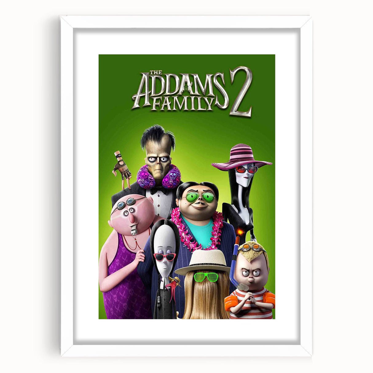 Addams Family 2 Poster – 2020s Vintage Animated Movie Wall Art