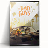 The Bad Guys Poster – 2020s Vintage Animated Heist Movie Art