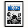 The Bee Gees Vintage 2020s Poster – Retro Music Film Wall Art Print